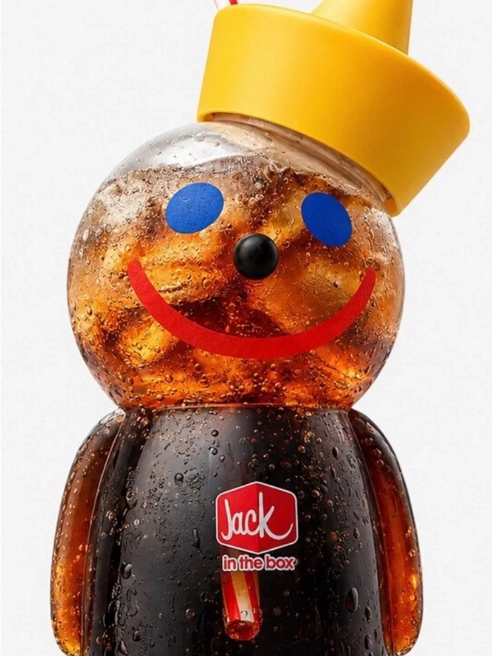 Jack in the Box Glass Sipper Cup - New 100% Authentic